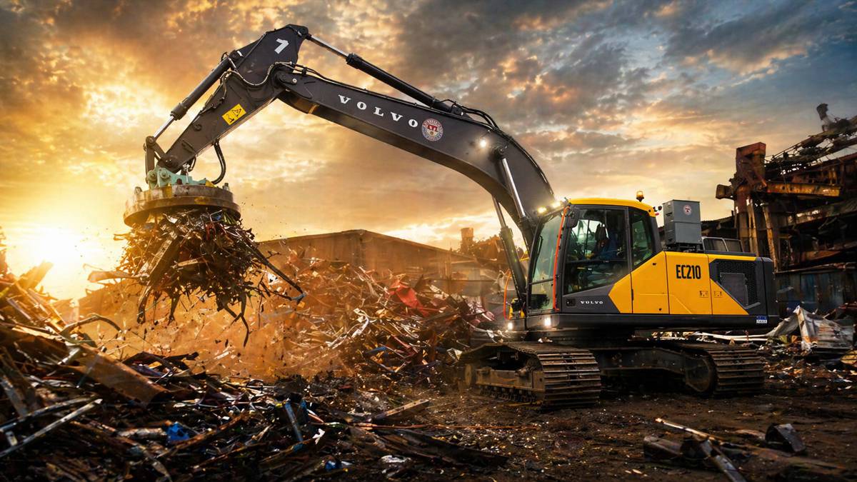 Volvo EC210 Advances Scrap Handling Efficiency in Malaysia