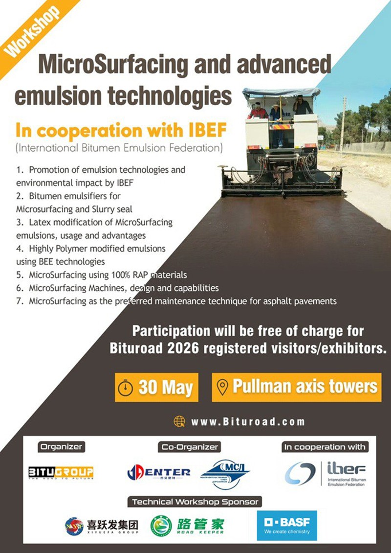 MicroSurfacing Workshop Set to Draw Industry Leaders to Bituroad 2026