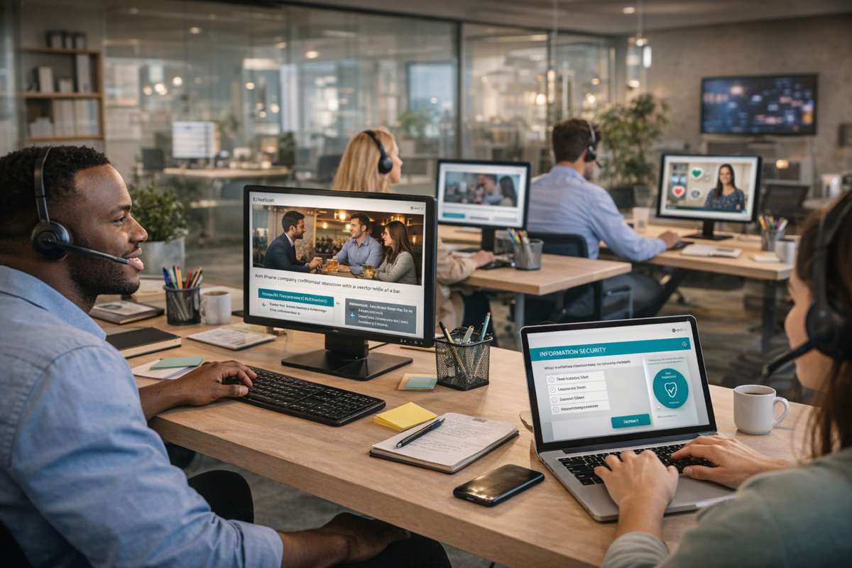 Office training session in progress