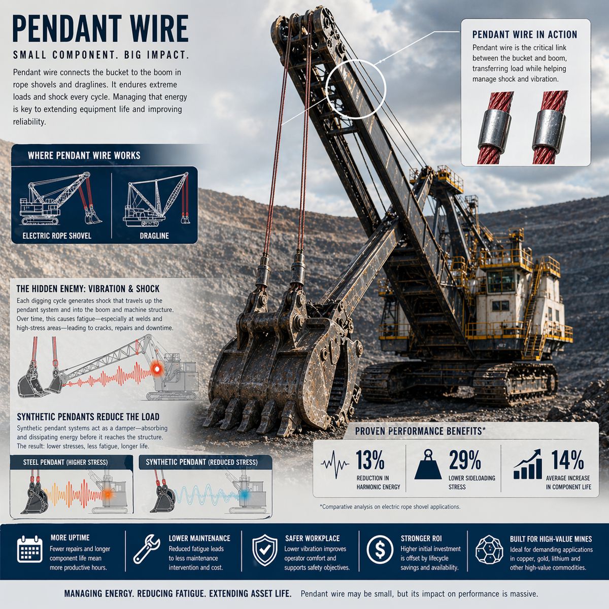 Synthetic Pendants Redefine Fatigue Management for High-Output Mining Equipment