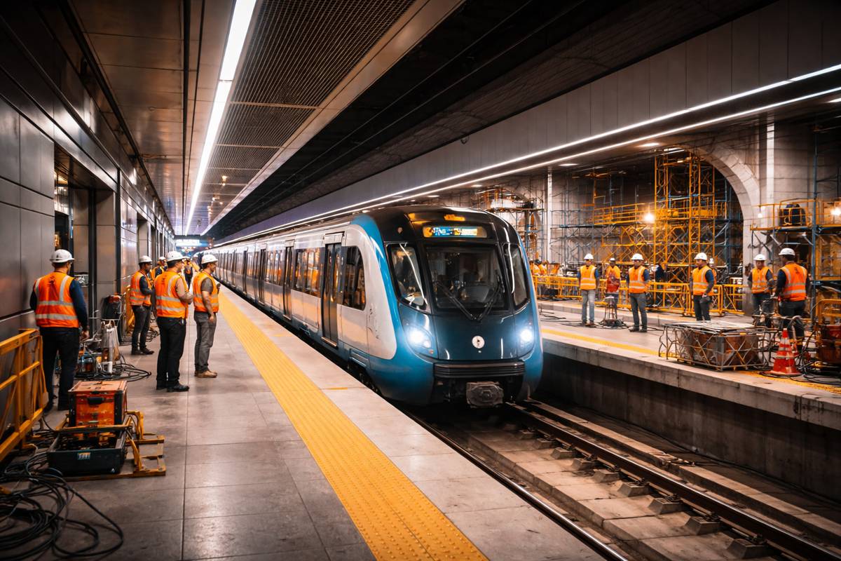 Sydney Metro station under construction
