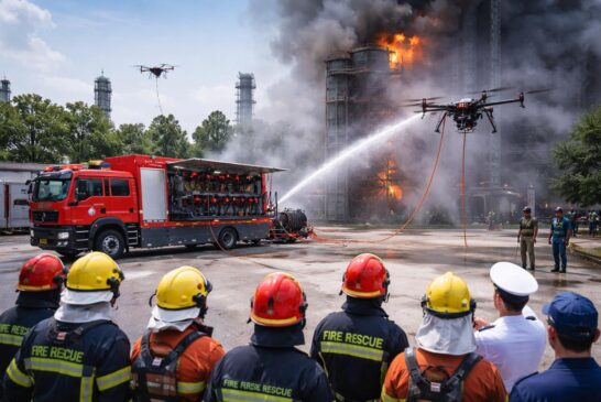 China’s Tethered UAV Firefighting Systems Turn Drones into Aerial Infrastructure