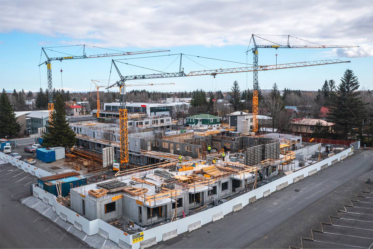 Liebherr Tower Cranes Support Iceland’s Infrastructure Transformation
