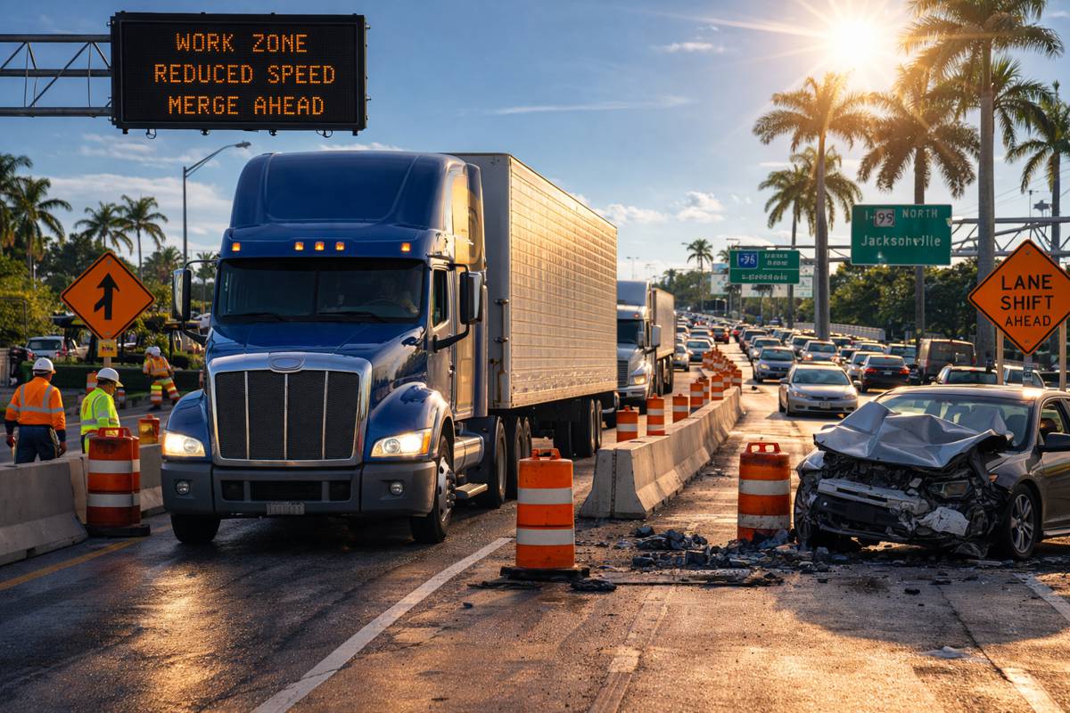 Why Work Zones, Freight Corridors, and Heavy Traffic Make Truck Crashes More Complex