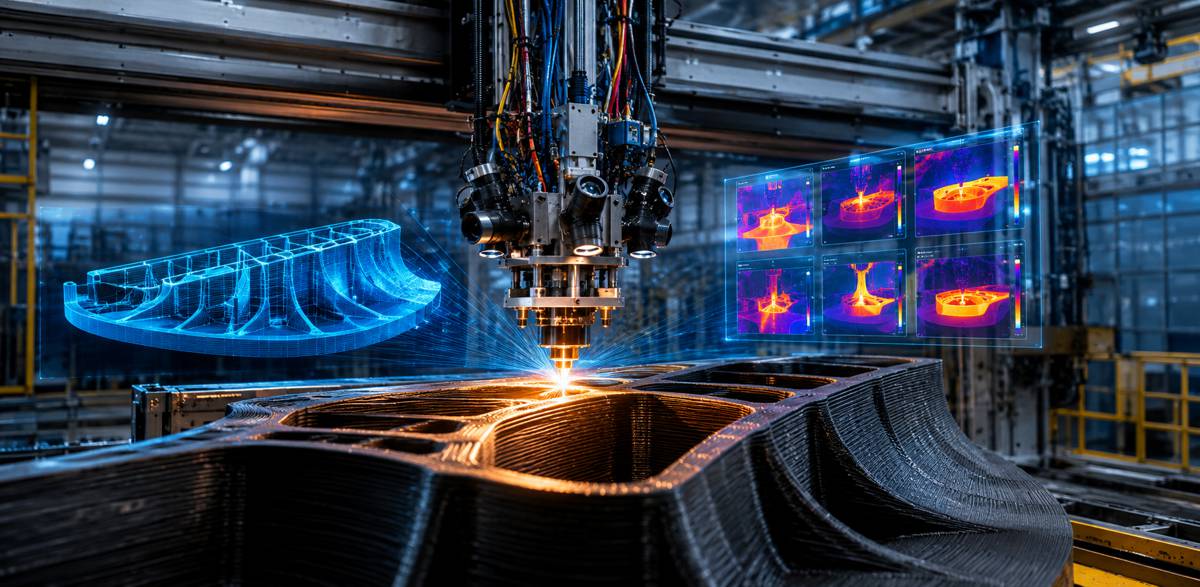 Teaching Large-Scale 3D Printers to Think on Their Feet