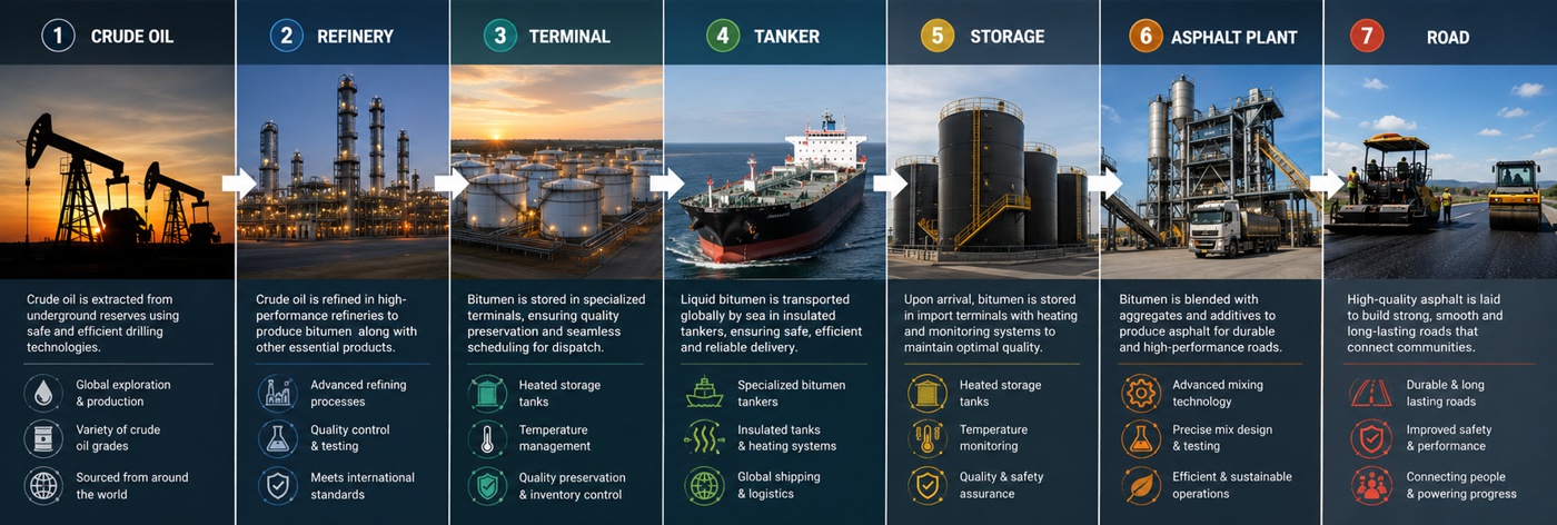 The Global Bitumen Supply Chain Explained