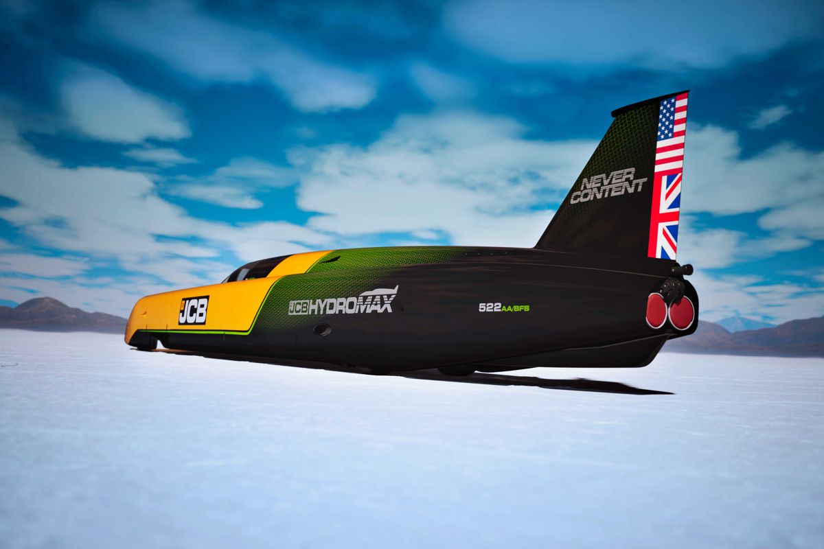 JCB Hydromax Chases Hydrogen Glory on the Bonneville Salt Flats