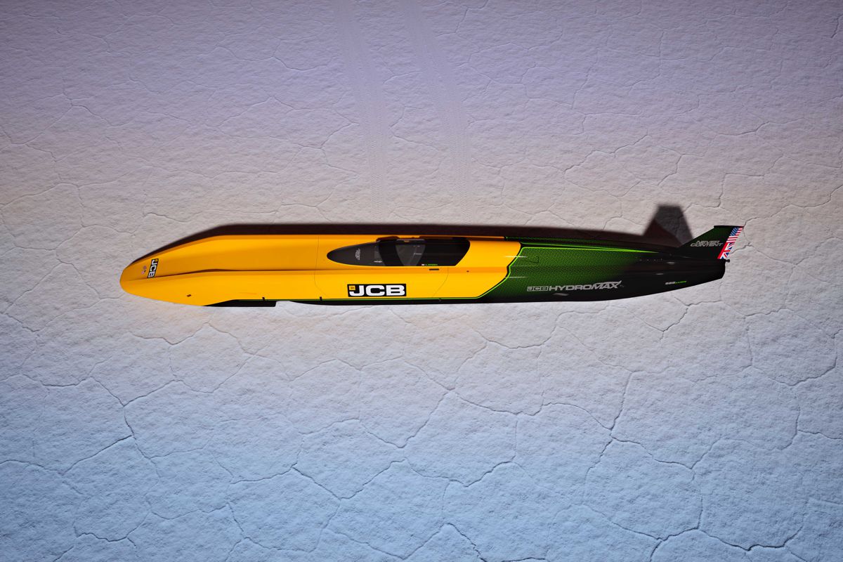 JCB Hydromax Chases Hydrogen Glory on the Bonneville Salt Flats
