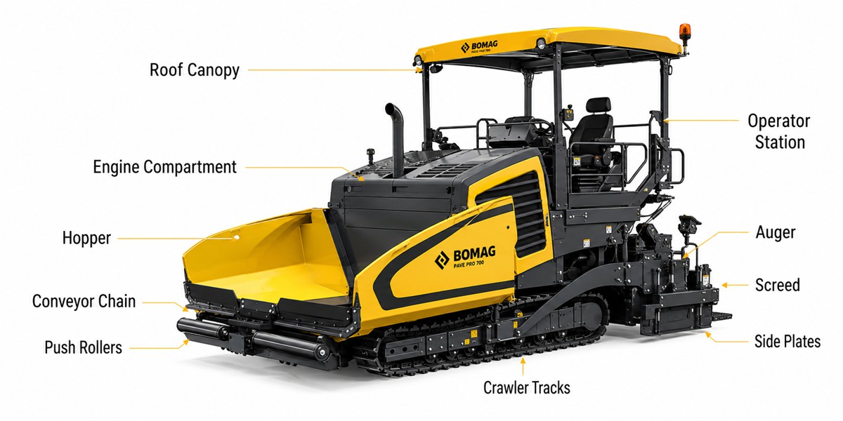 Machined Steel Components Inside Every Asphalt Paver
