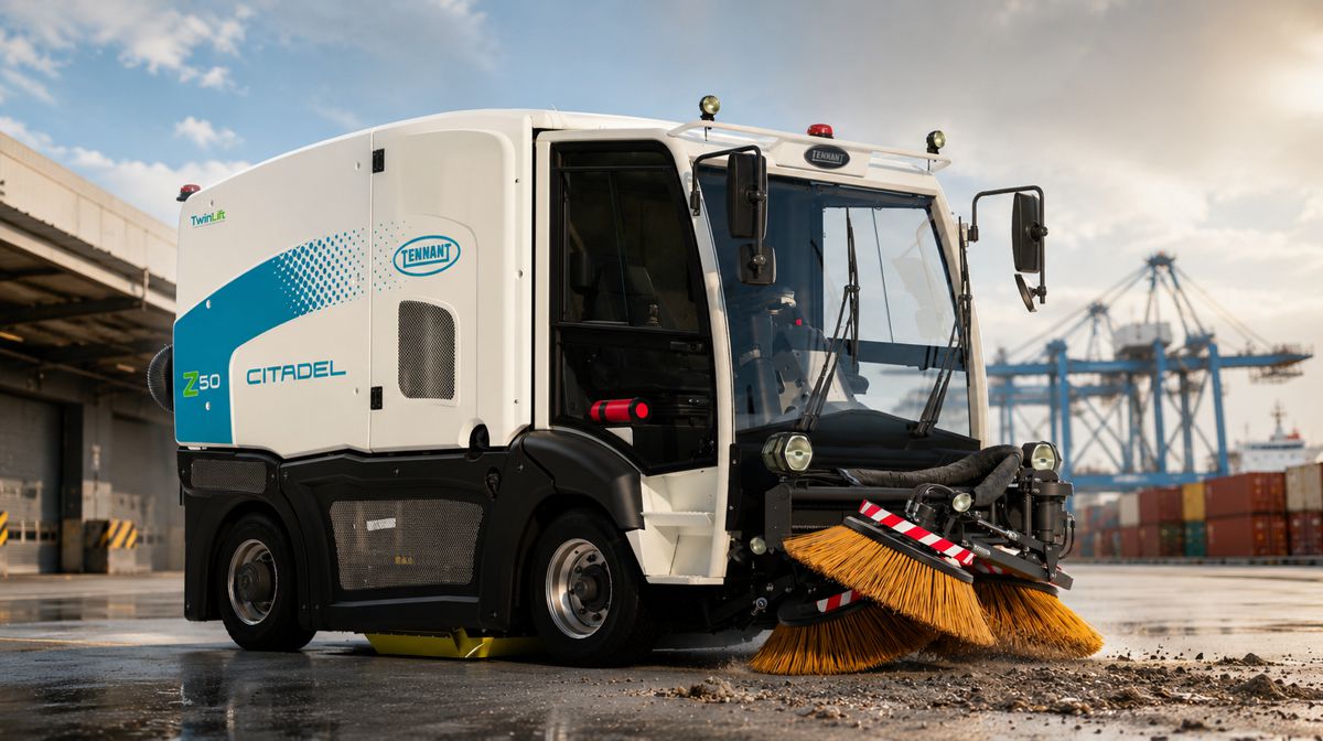 Tennant Targets Industrial Outdoor Cleaning with New Z50 Citadel Sweeper
