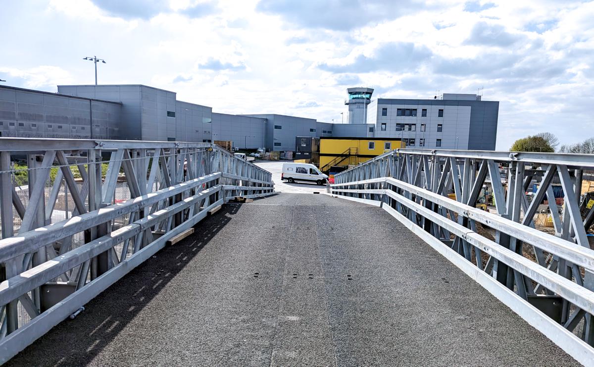 Rented Steel Bridge is Keeping Bristol Airport Open Through its Expansion