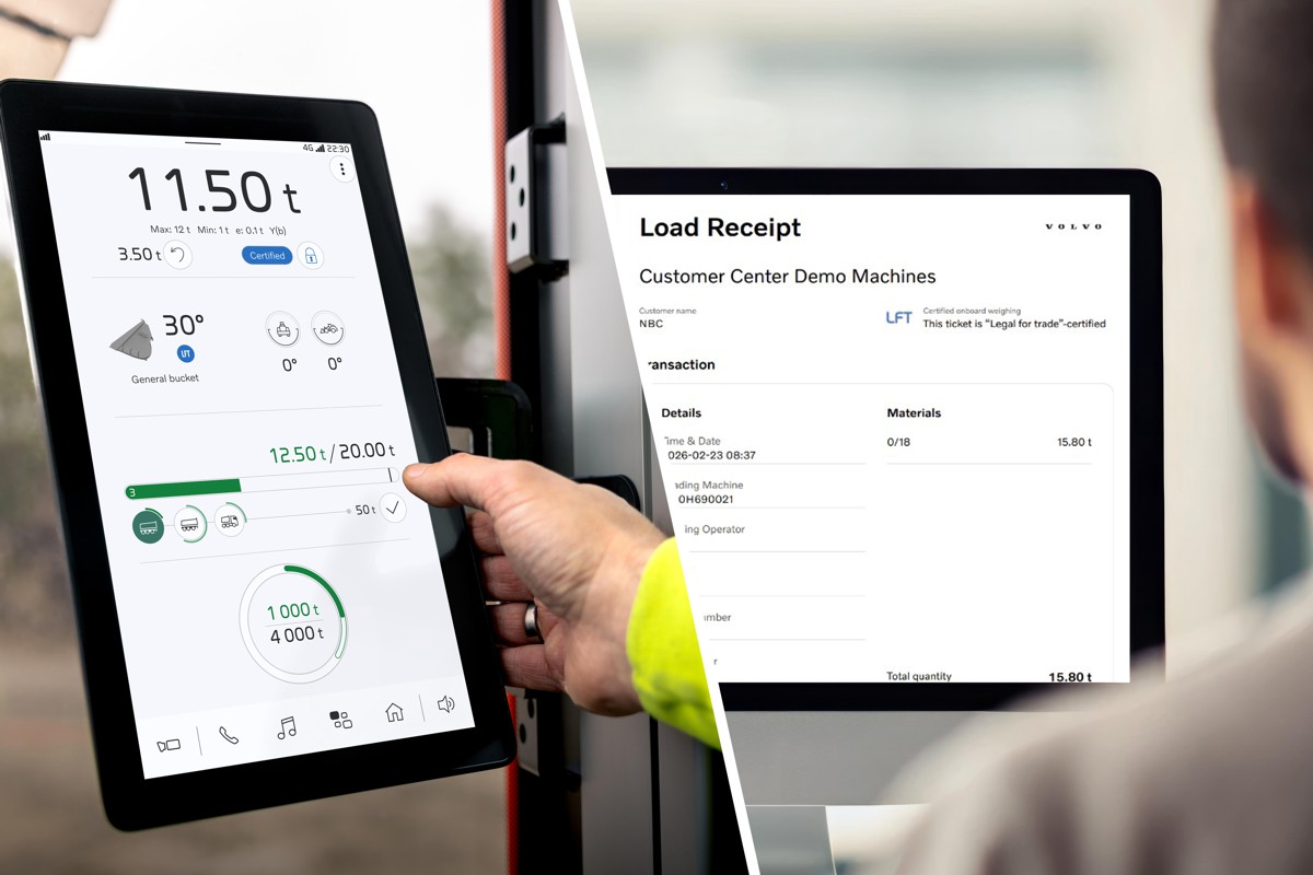 Volvo Turns their Wheel Loaders into Legal Weighbridges