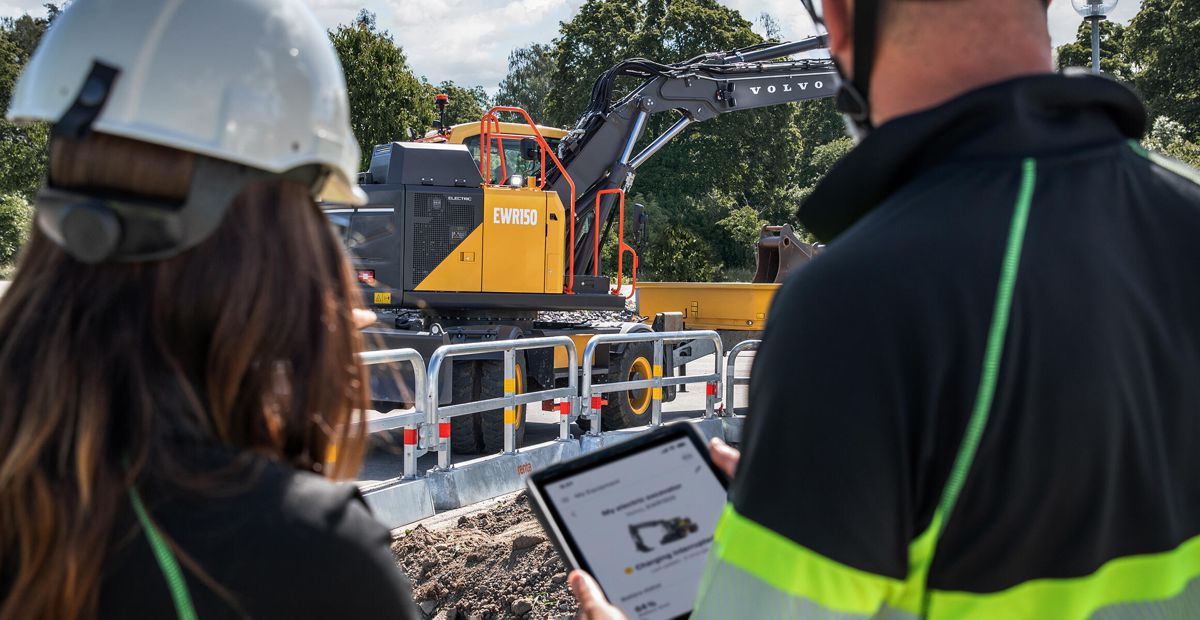 Volvo Plugs the EWR150 Electric Wheeled Excavator into our Zero Emission Future