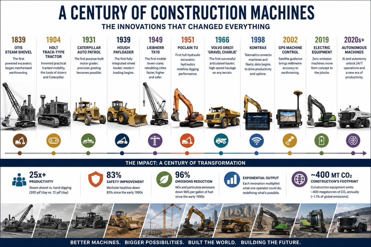 A Century of Earthmoving and Construction Machinery
