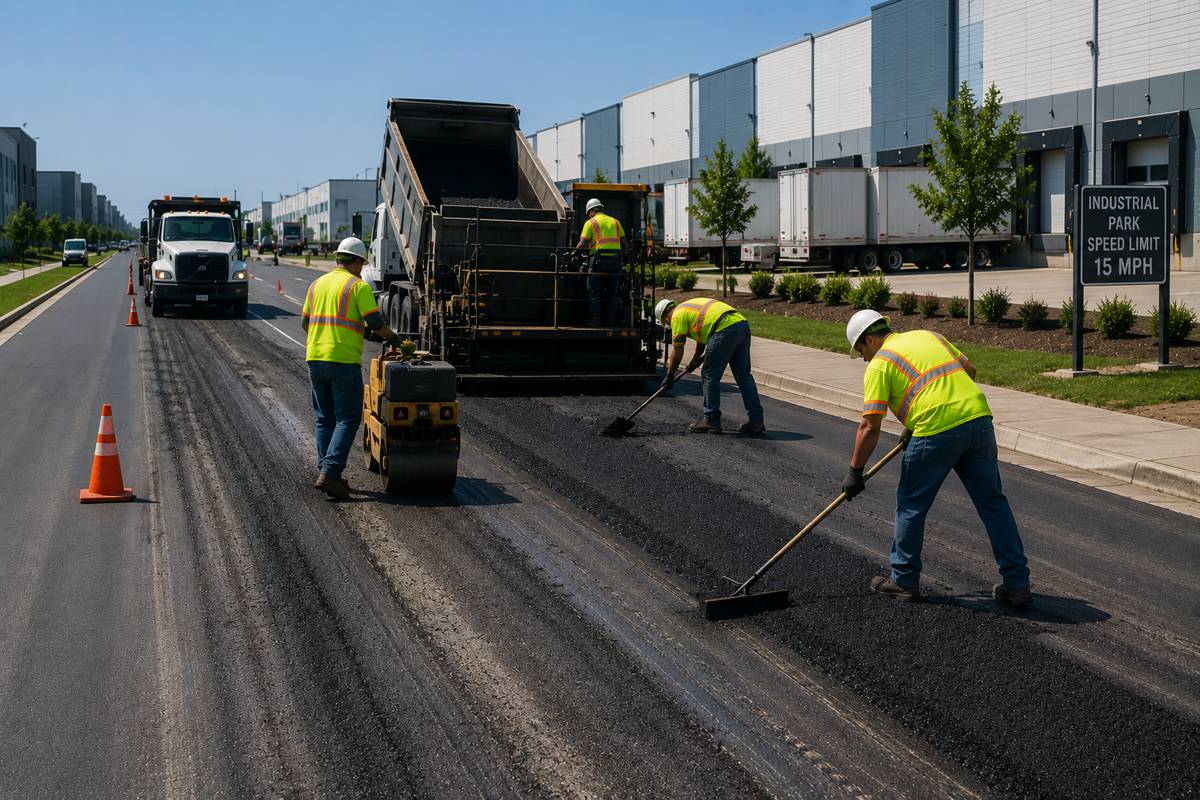 Best Practices for Managing Asphalt Repairs in Large Industrial Parks