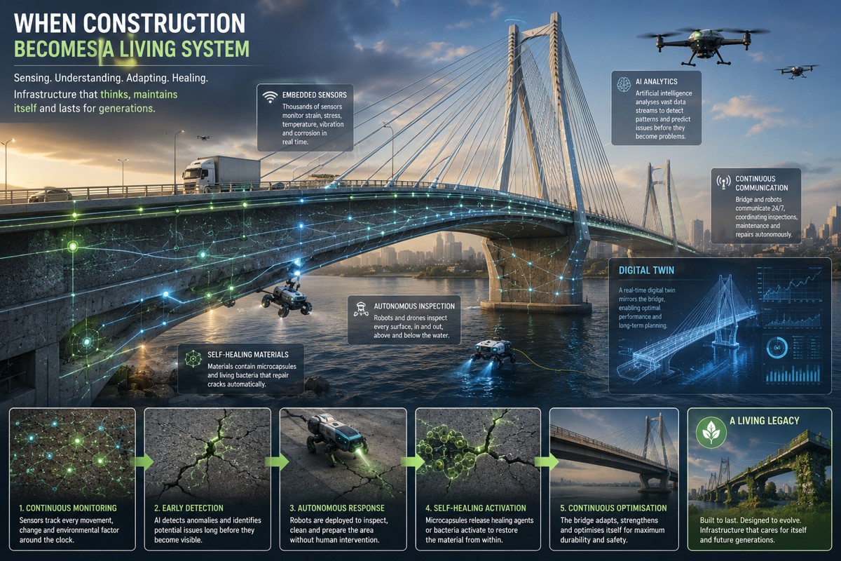 When Construction Becomes a Living System