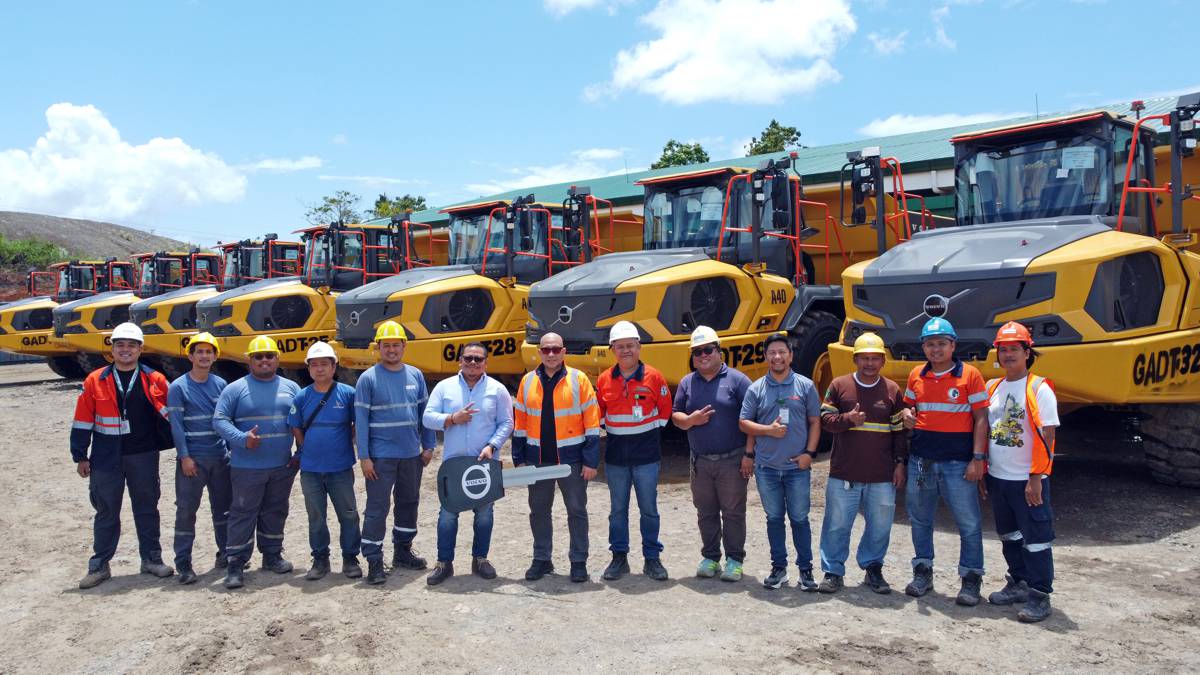 Greenstone Adds Eight Volvo A40 Haulers to its Philippine Gold Fleet