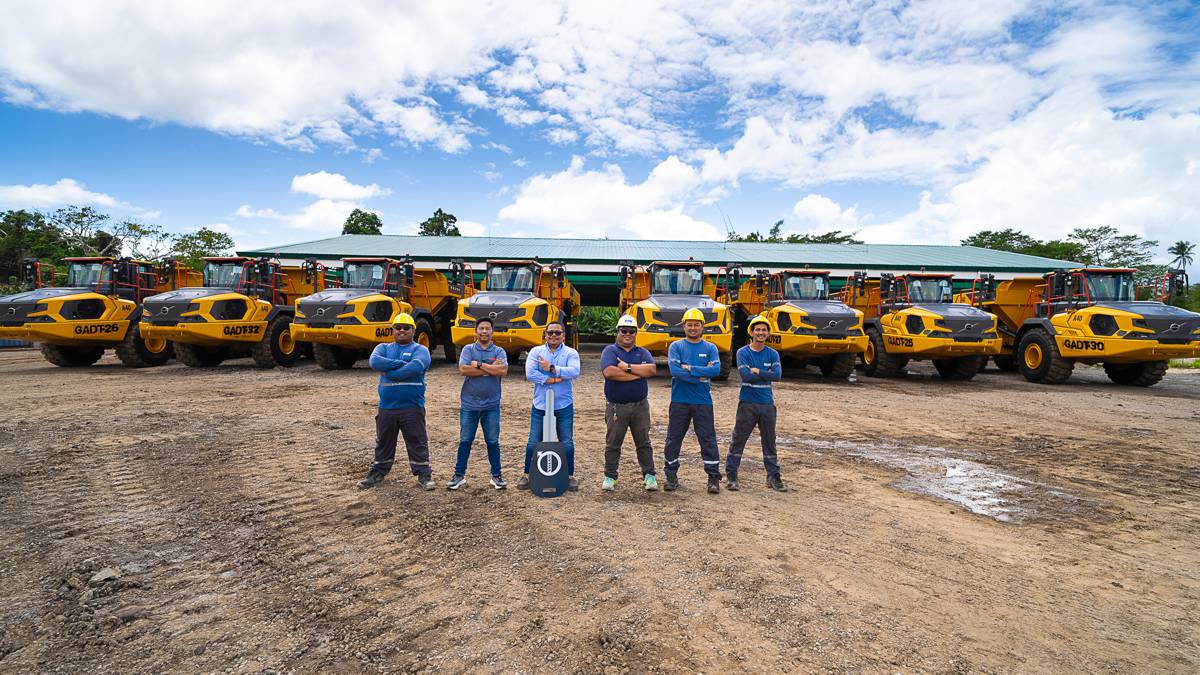 Greenstone Adds Eight Volvo A40 Haulers to its Philippine Gold Fleet