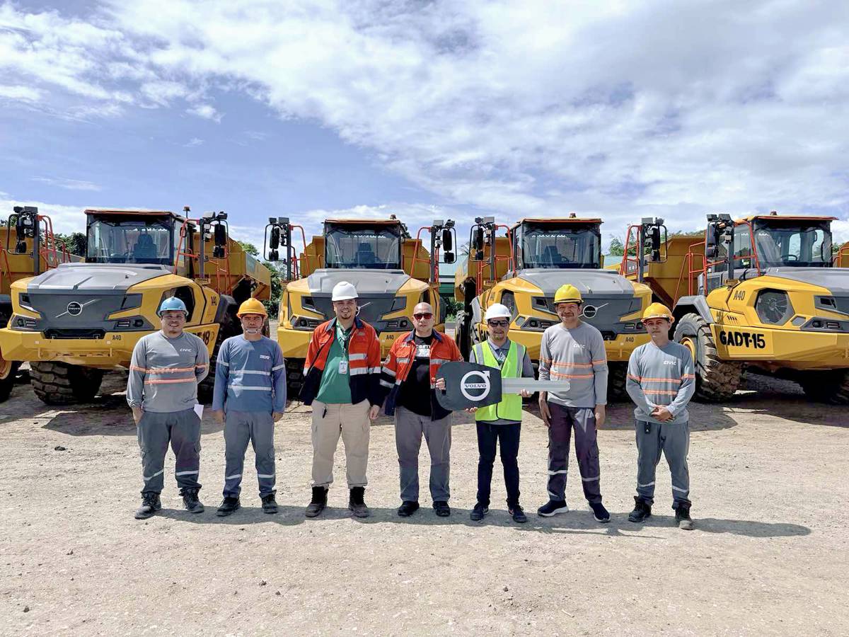 Greenstone Adds Eight Volvo A40 Haulers to its Philippine Gold Fleet