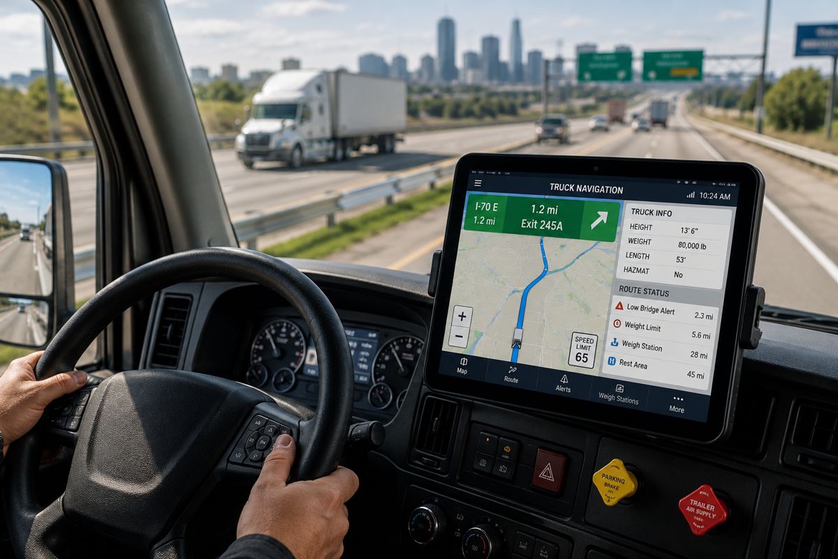 Low Bridge Alerts and Weight Limit Routing: What CDL Drivers Need in a GPS App