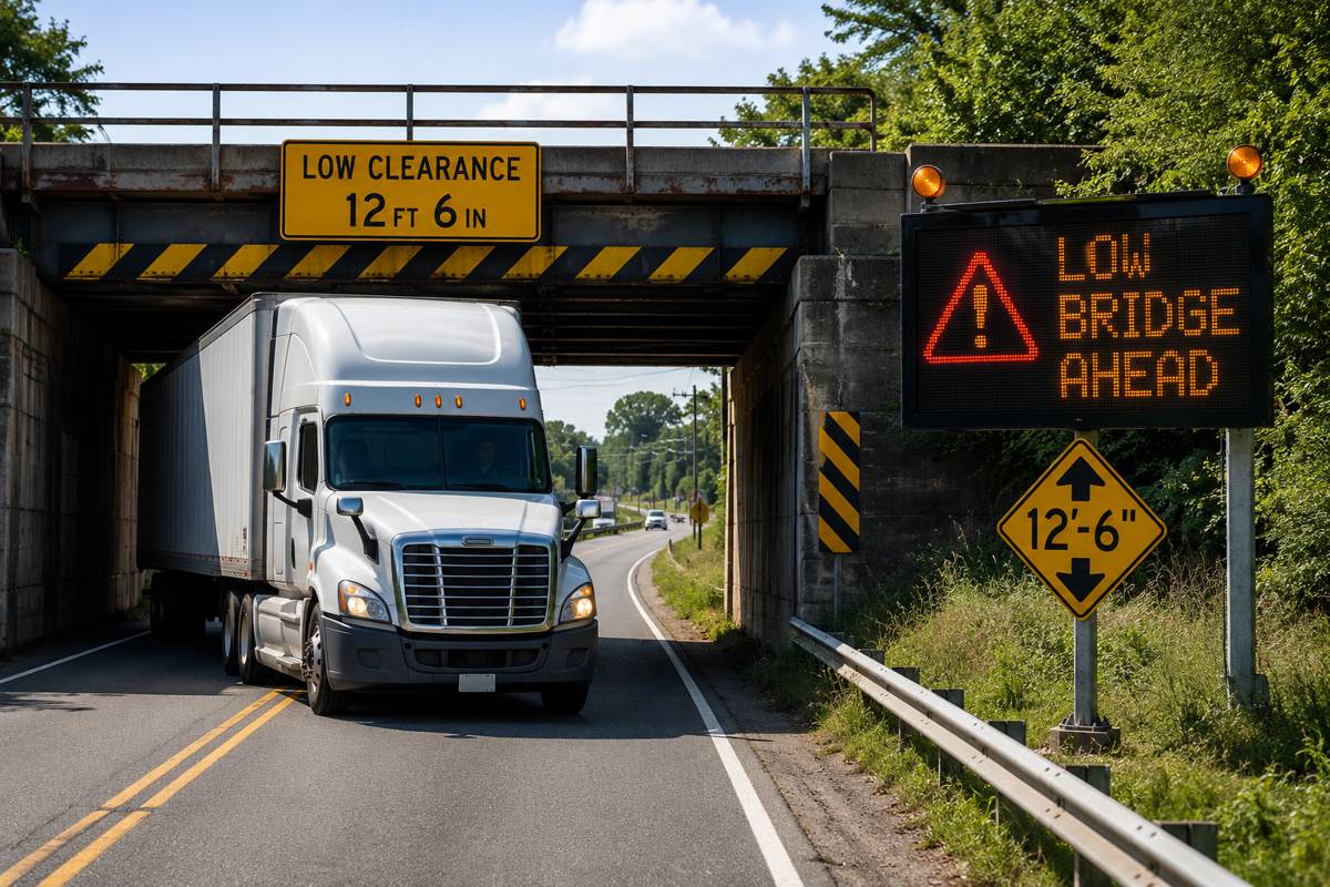 Low Bridge Alerts and Weight Limit Routing: What CDL Drivers Need in a GPS App