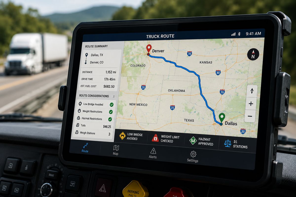 Low Bridge Alerts and Weight Limit Routing: What CDL Drivers Need in a GPS App