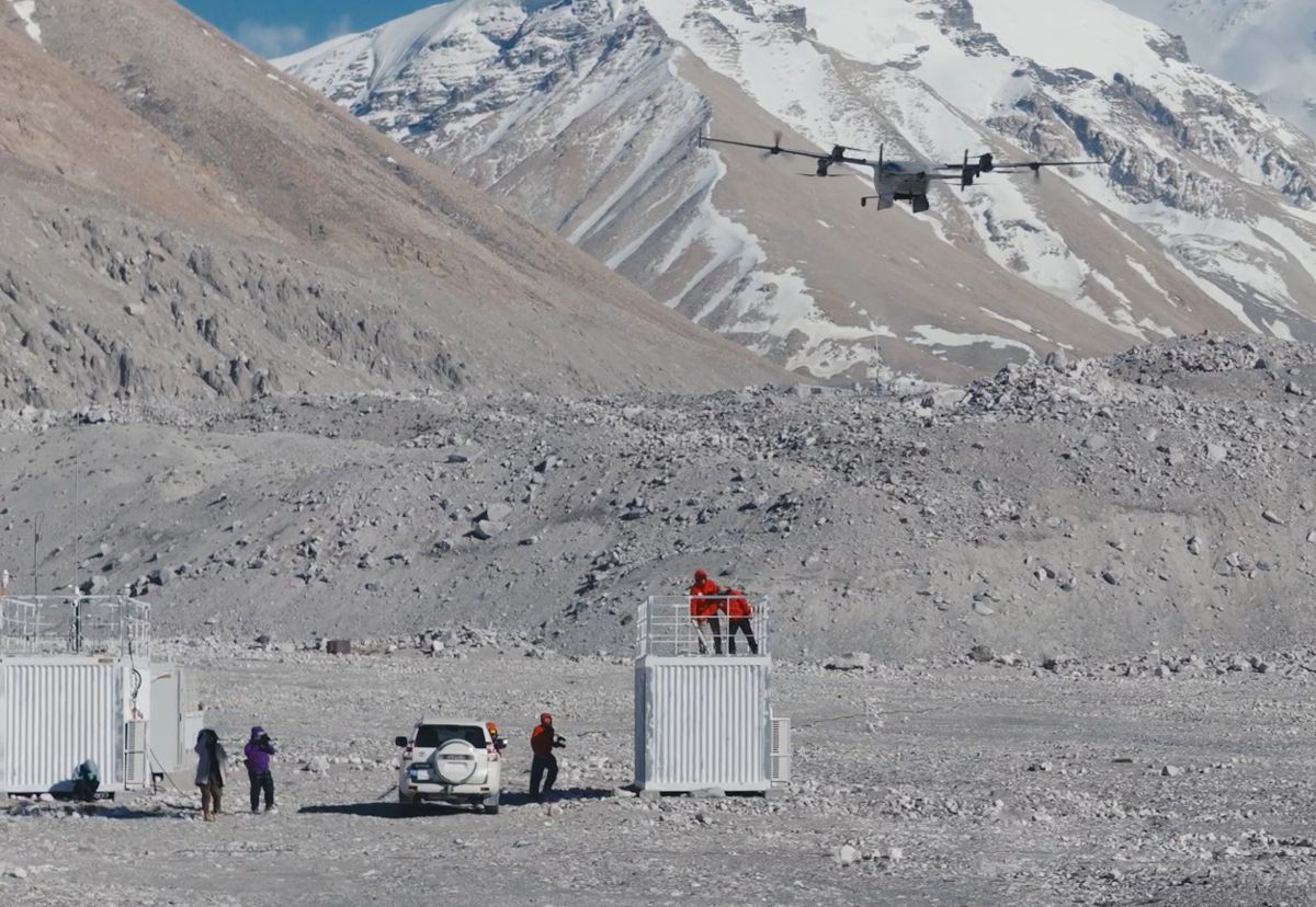 Ten Tonnes Above Everest Base Camp with a DJI FlyCart 100