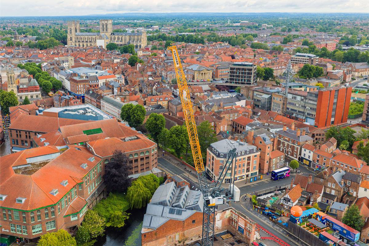 Britain's First Liebherr 620 HC-L Goes to Work Inside York's City Walls