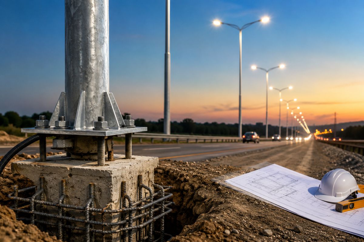 Why Pole Foundation Planning Matters in Road Lighting Projects