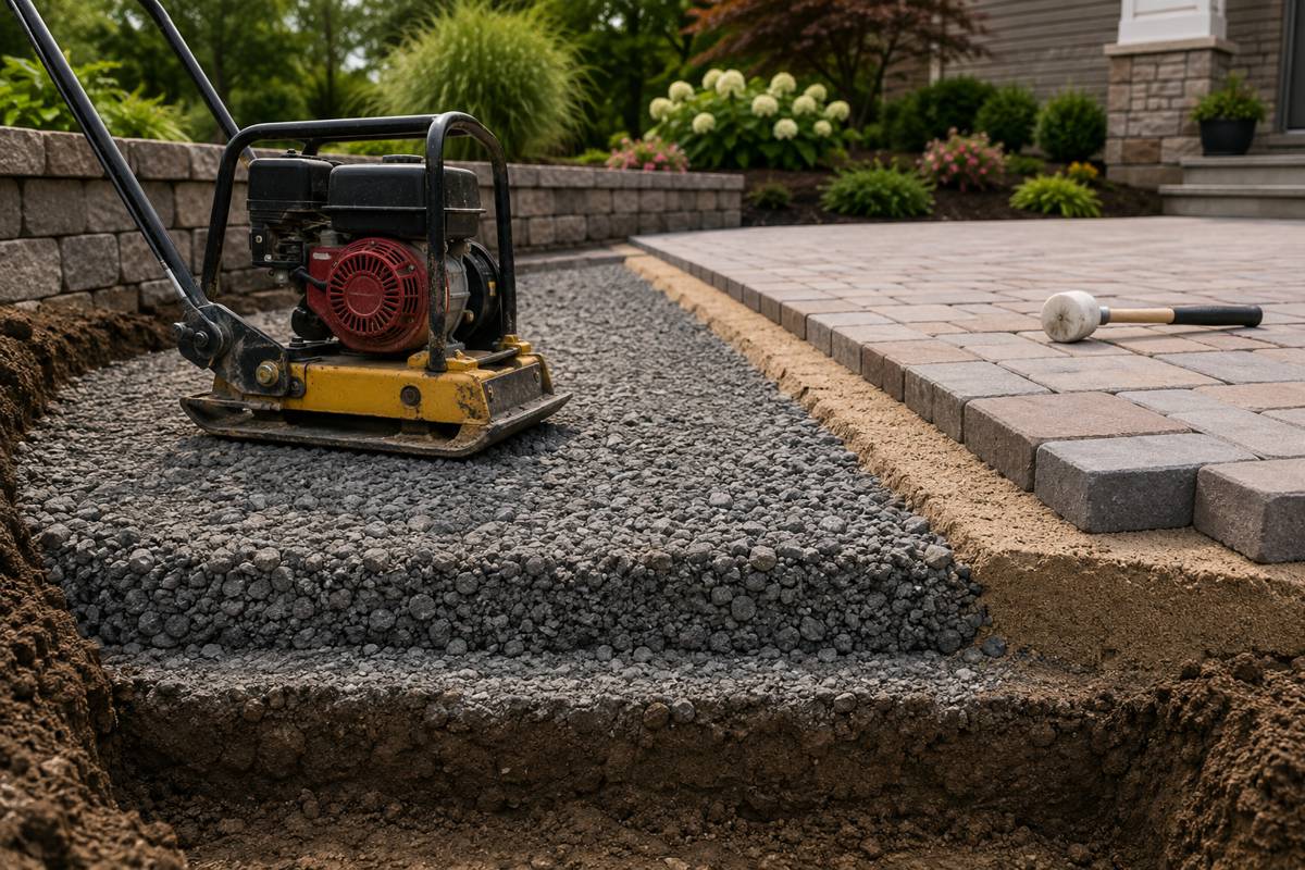 How Deep Should you Compact Soil Before Laying Pavers?