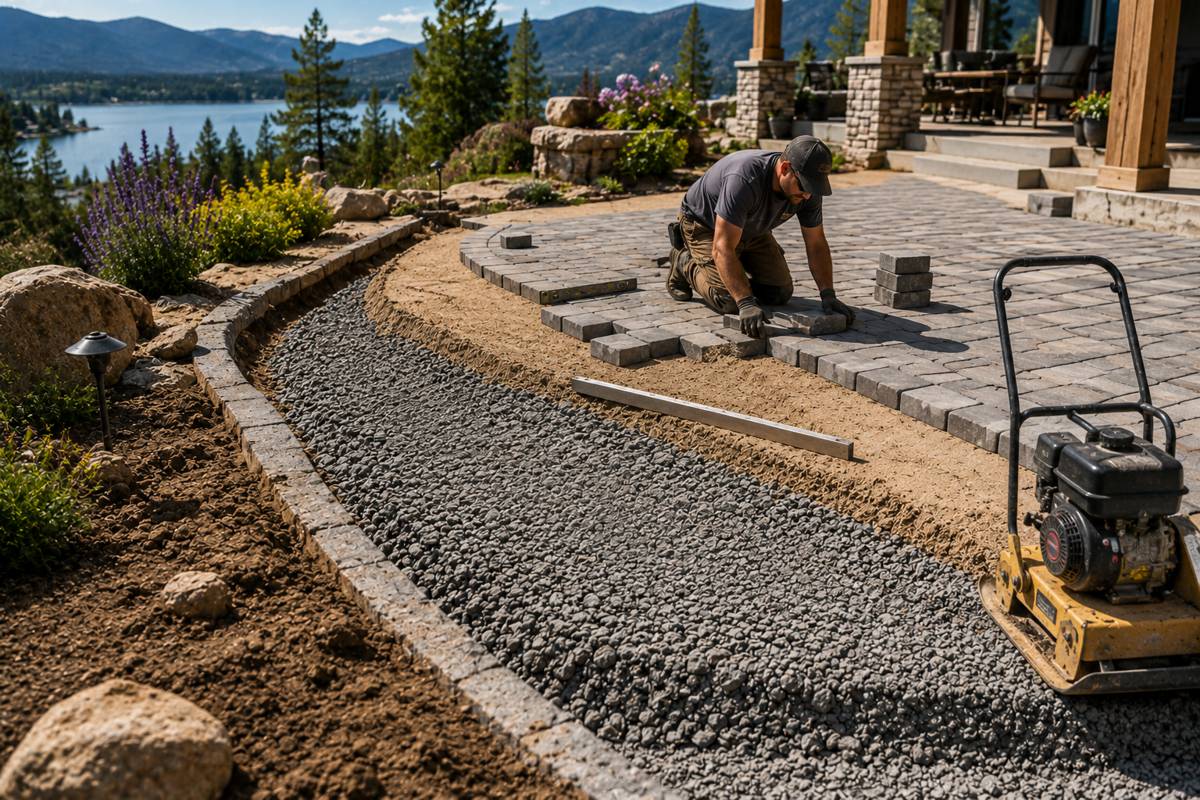 How Deep Should you Compact Soil Before Laying Pavers?