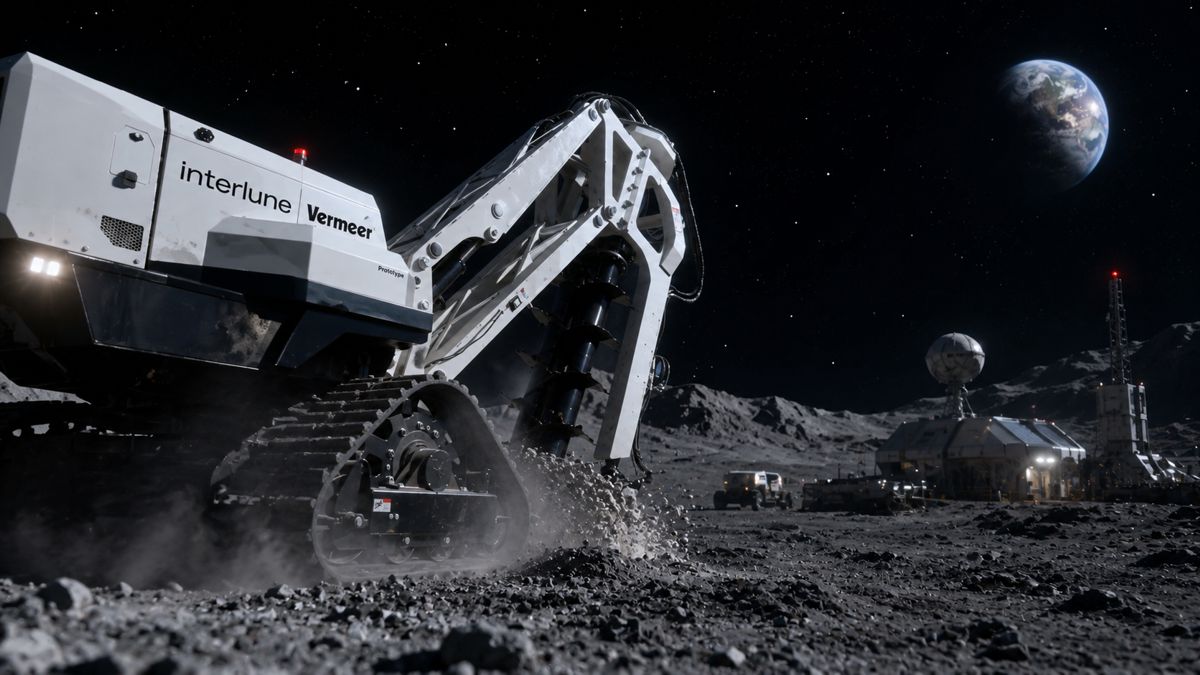 Vermeer and Interlune to Industrialise the Lunar Construction Supply Chain