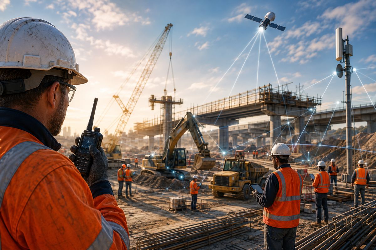 The Connected Jobsite Finds its Voice with PoC, Satellite and 5G On Site