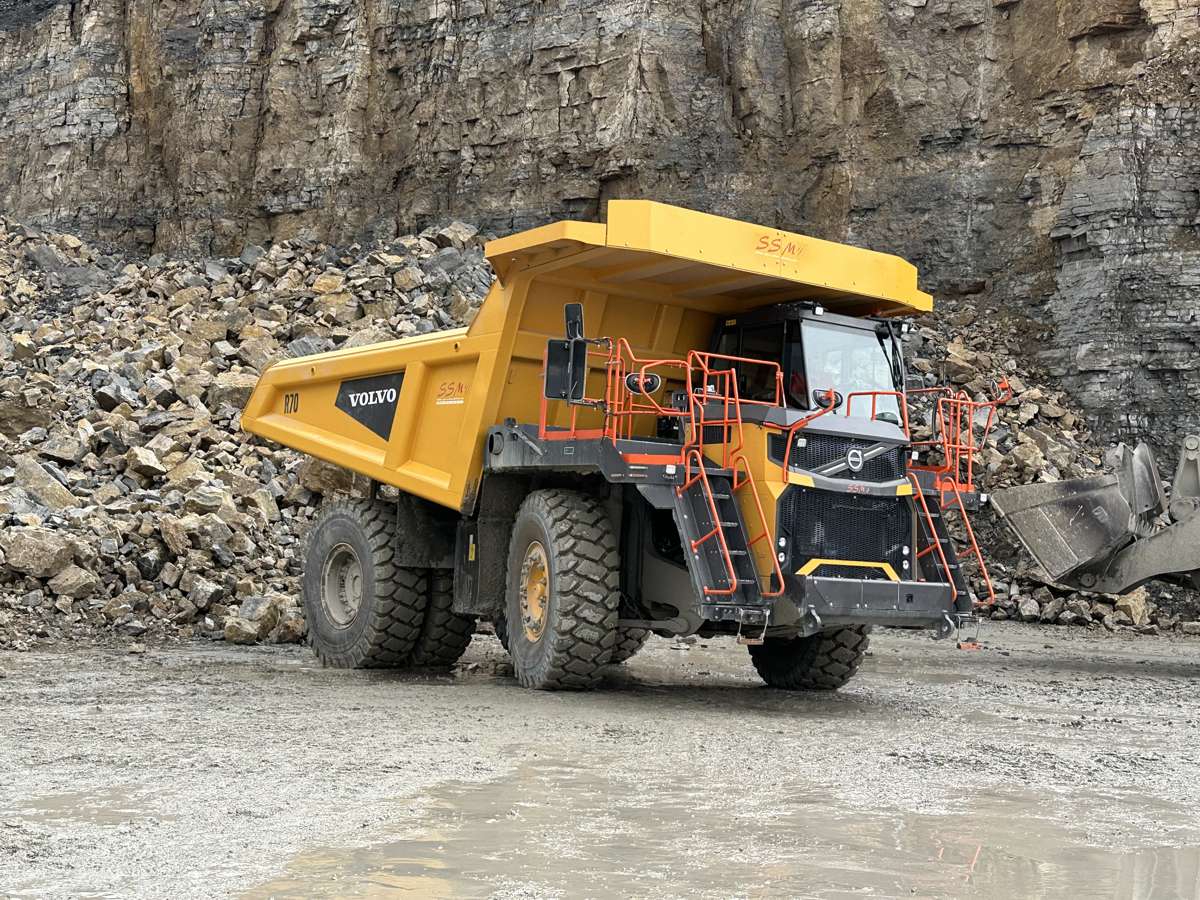 Volvo R70 Rigid Hauler Makes European Debut at Bettenfeld Quarry
