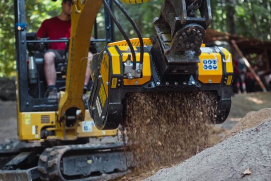 Mountain Bike Trail Building Turns to On-Site Material Processing