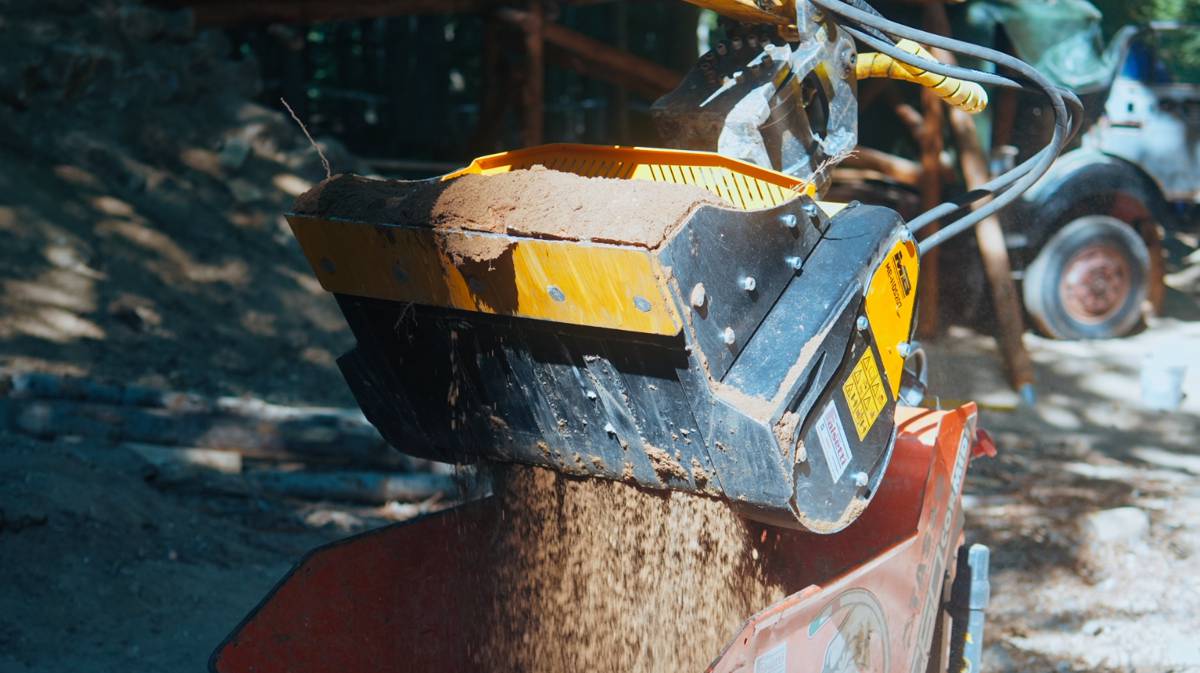Mountain Bike Trail Building Turns to On-Site Material Processing