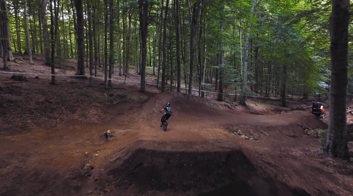 Mountain Bike Trail Building Turns to On-Site Material Processing