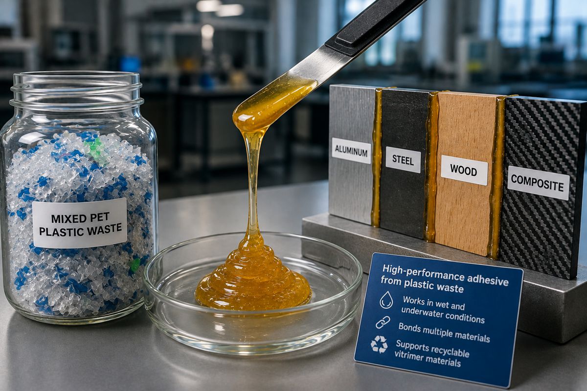 Upcycling From Plastic Waste to Structural Adhesives