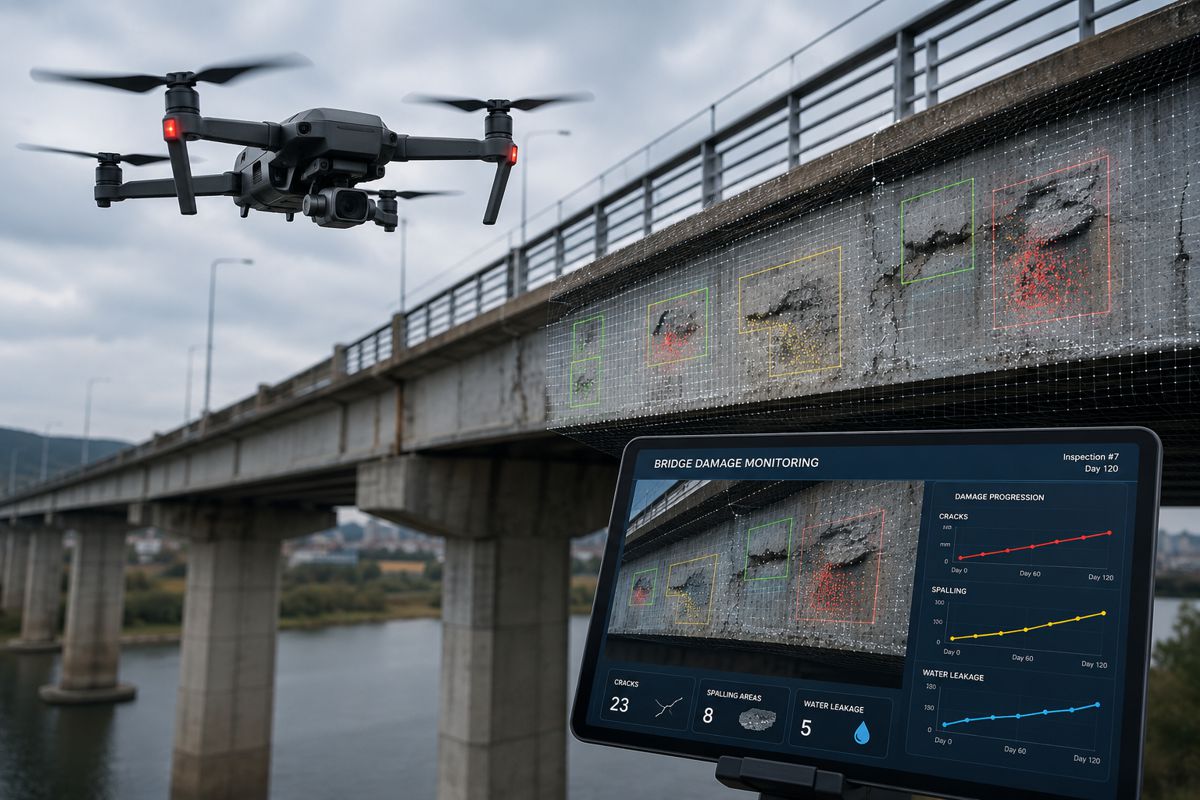 Turning Drone Inspections into a Long-Term Memory for Bridges
