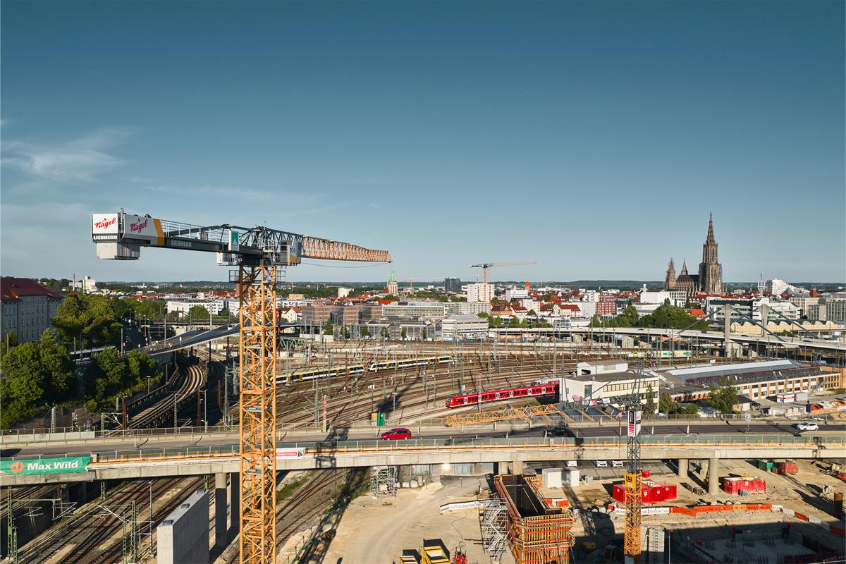 Seven Liebherr Cranes Coordinate Ulm’s B10 Bridge Reconstruction