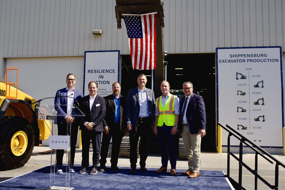 First USA Built Volvo Excavators Signal a Shift Towards Regional Manufacturing