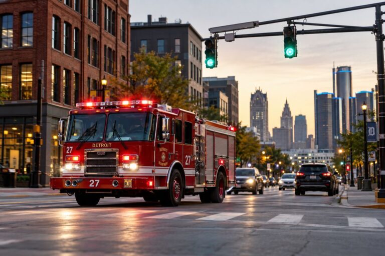 Detroit Tests Cloud-Based Green Lights for Fire Engines