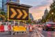 Palletised Variable Message Sign Removes the Trailer from Urban Roadworks