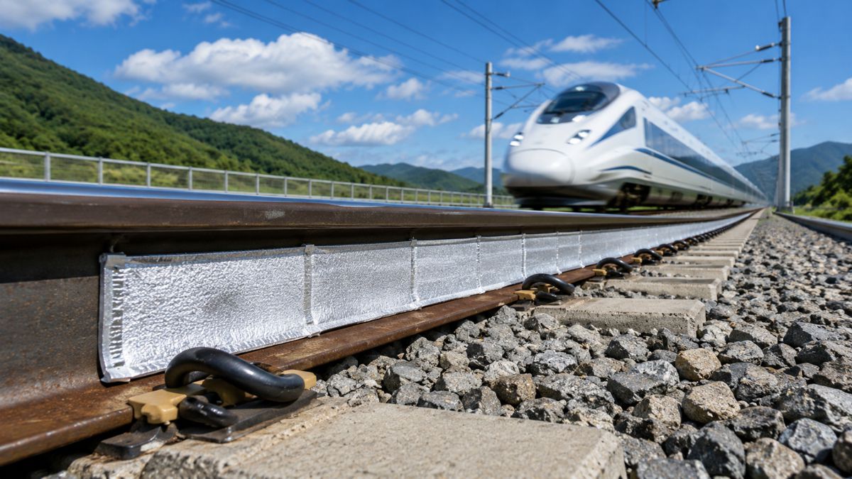 Magnetic Thermal Textile Targets Overheated Railway Tracks