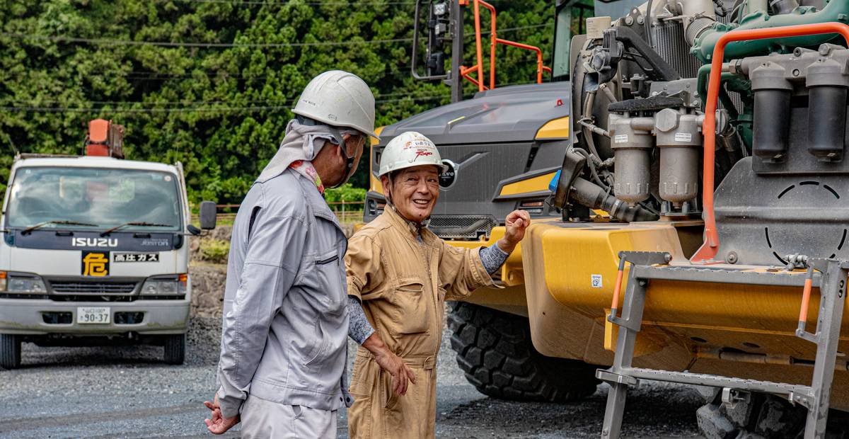 Volvo A45 Hauler Makes its Japanese Quarry Debut
