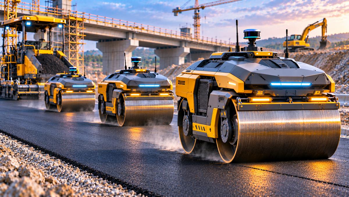 Autonomous Rollers at Sunset