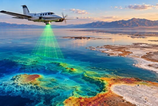 Bathymetric Lidar Reveals the Hidden Landscape of Utah's Great Salt Lake