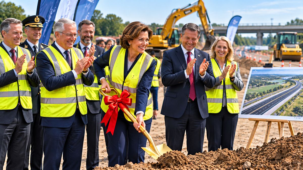 Ceremonial Highway Groundbreaking with Golden Shovel