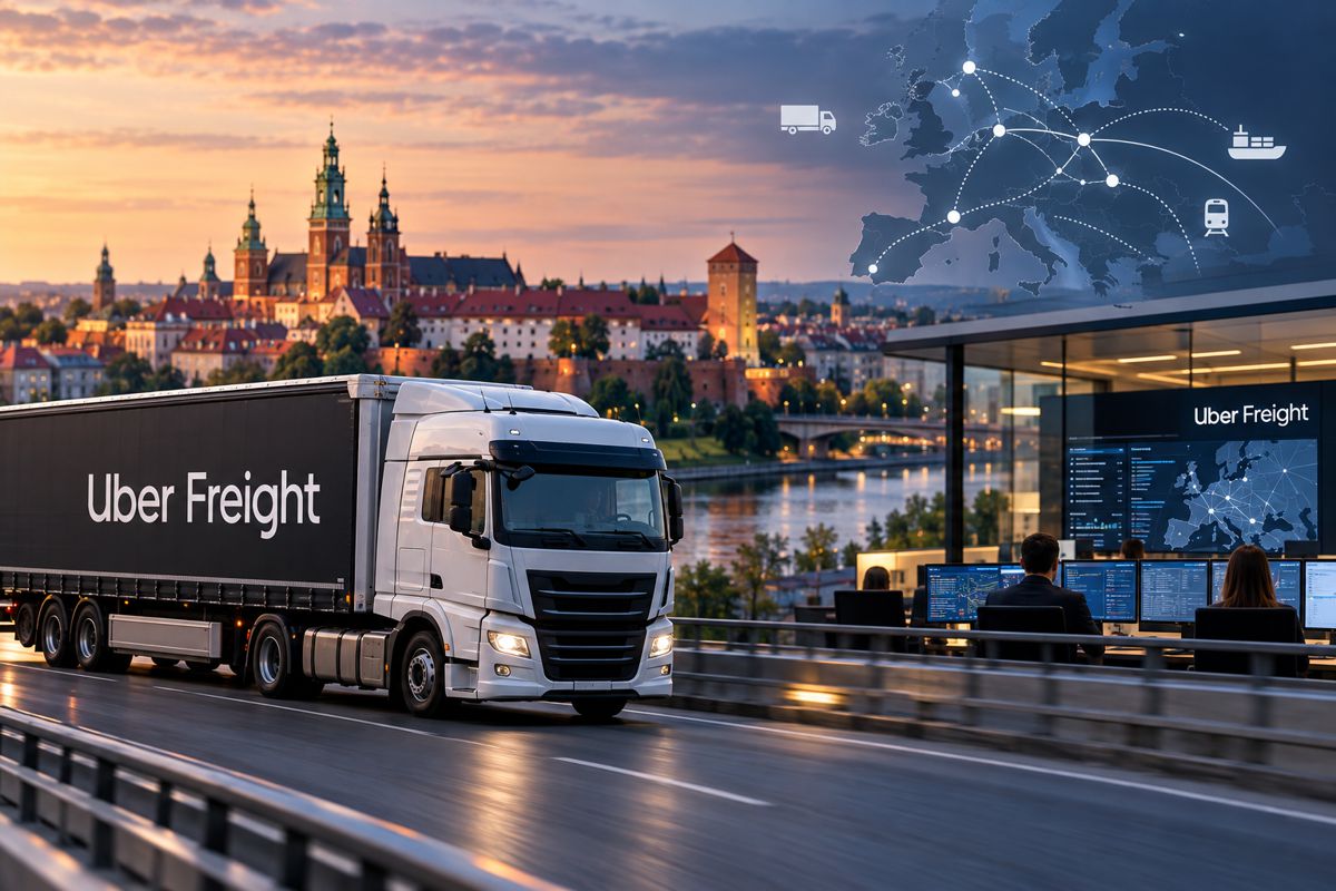 European Freight Logistics at Sunset