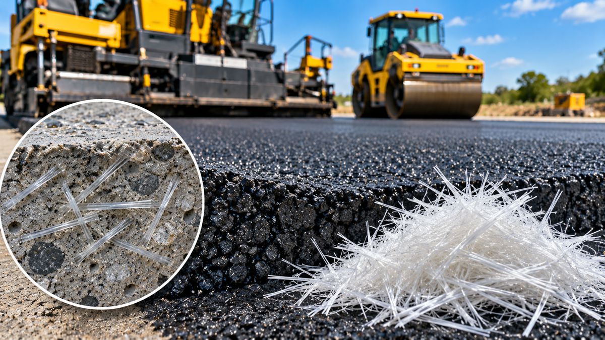 Fibre-Reinforced Road Construction Close-Up